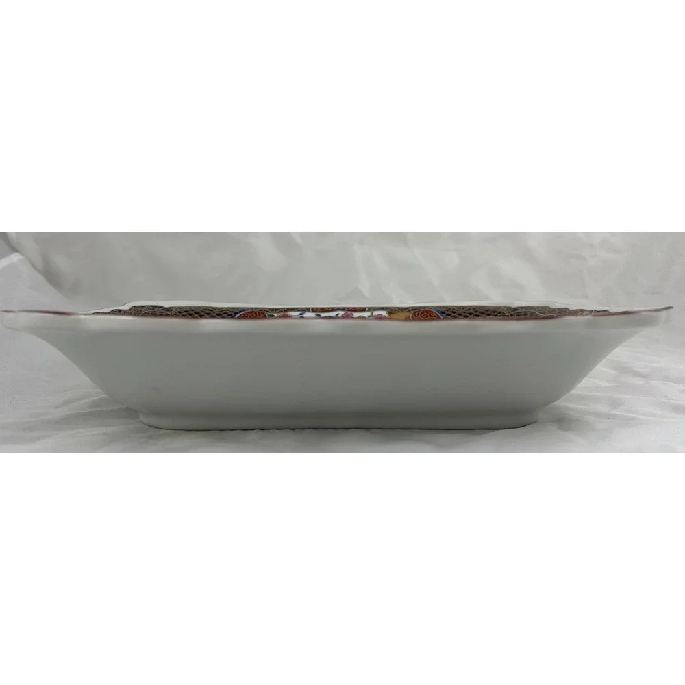 Arita-Style Japanese Porcelain Baking Serving Dish 8.5